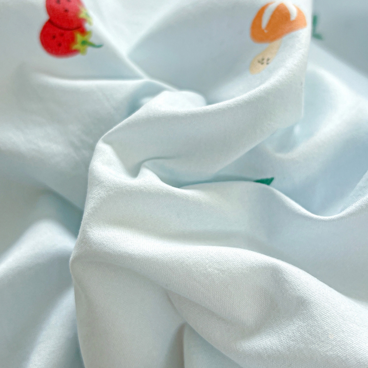 91家纺网 家纺一手货源 找家纺 弗苓家纺 2026新款古法水洗仿棉云感纱四件套小布袋 伊人