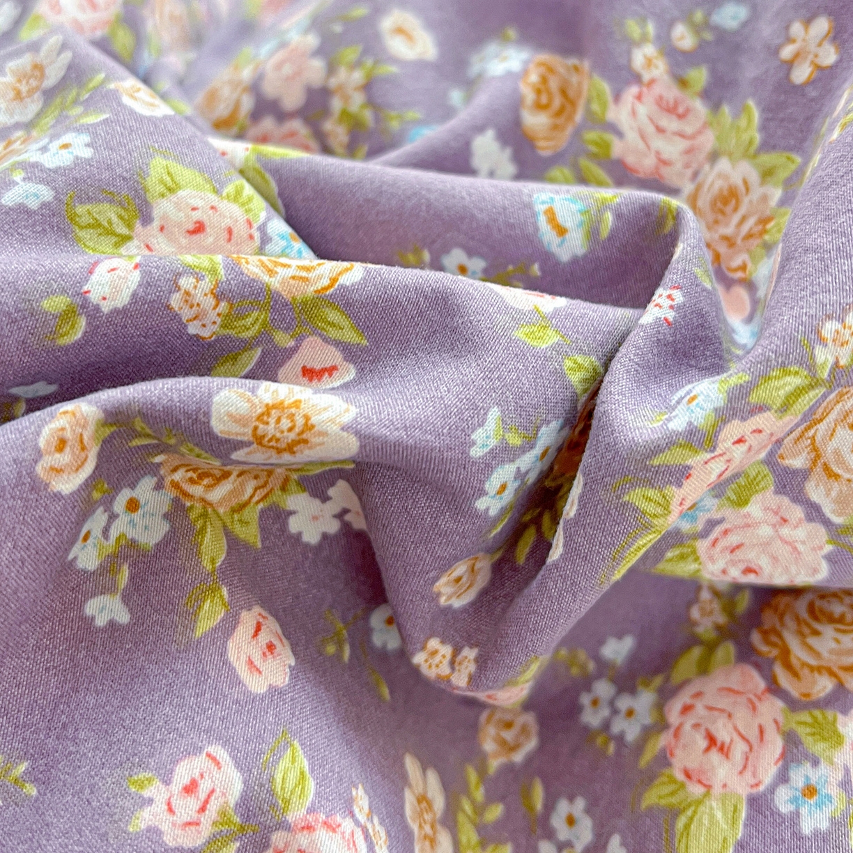 91家纺网 家纺一手货源 找家纺 弗苓家纺 2026新款古法水洗仿棉云感纱四件套小布袋 紫萱