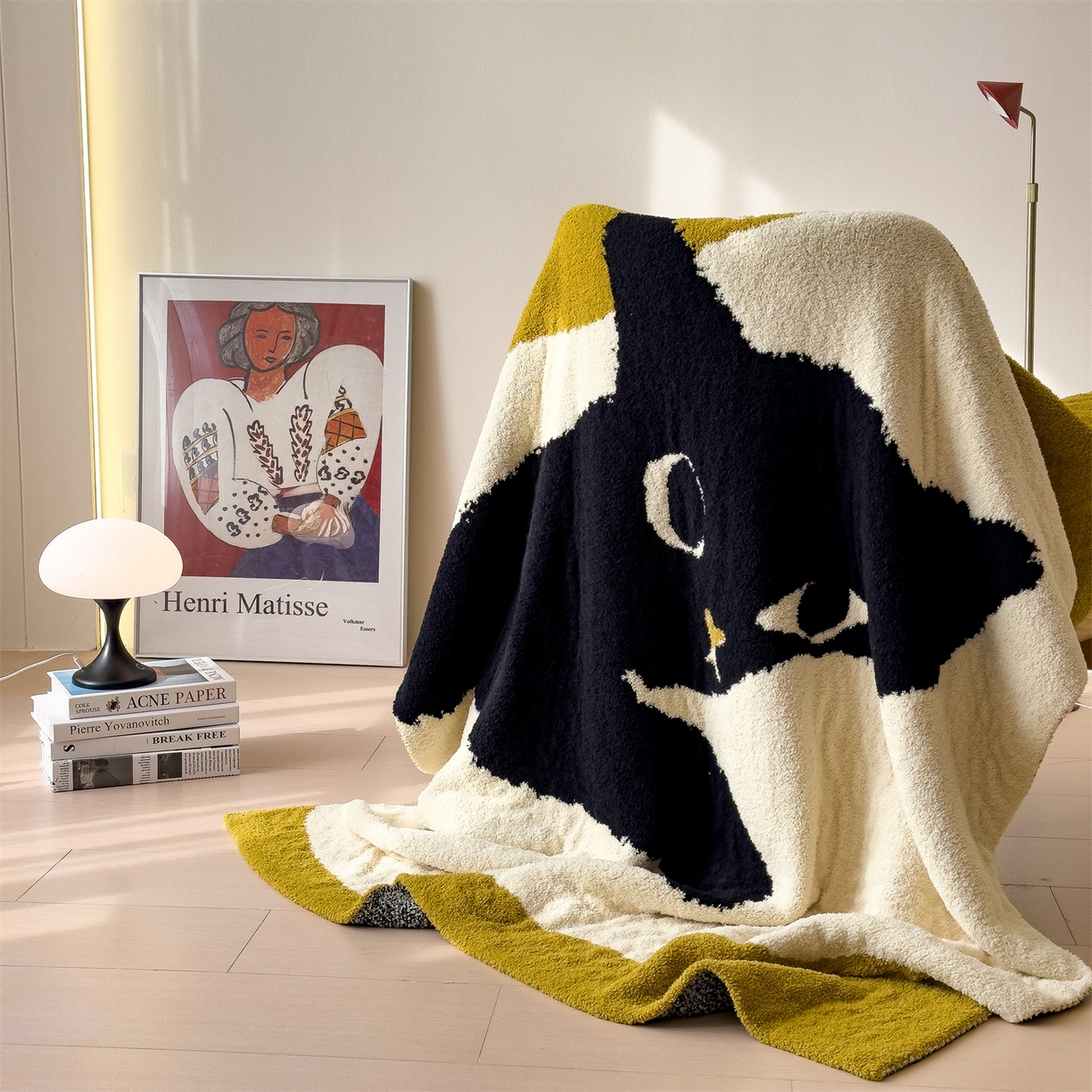 91家纺网 家纺一手货源 找家纺 兄弟坊 2026新款A类大阪半边绒糯叽叽毛毯 盖毯 午睡毯 夏被毯 披肩毯 糯叽叽半边绒-软萌猫