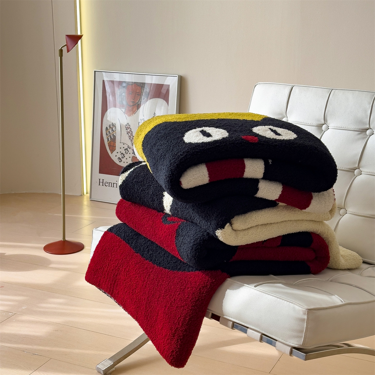 91家纺网 家纺一手货源 找家纺 兄弟坊 2026新款A类大阪半边绒糯叽叽毛毯 盖毯 午睡毯 夏被毯 披肩毯 组合图