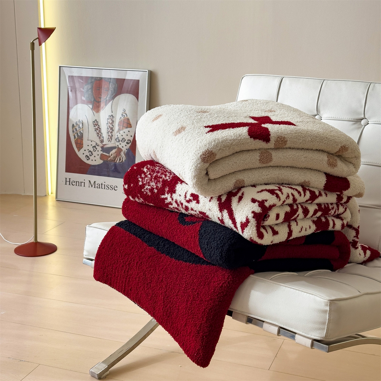 91家纺网 家纺一手货源 找家纺 兄弟坊 2026新款A类大阪半边绒糯叽叽毛毯 盖毯 午睡毯 夏被毯 披肩毯 组合图