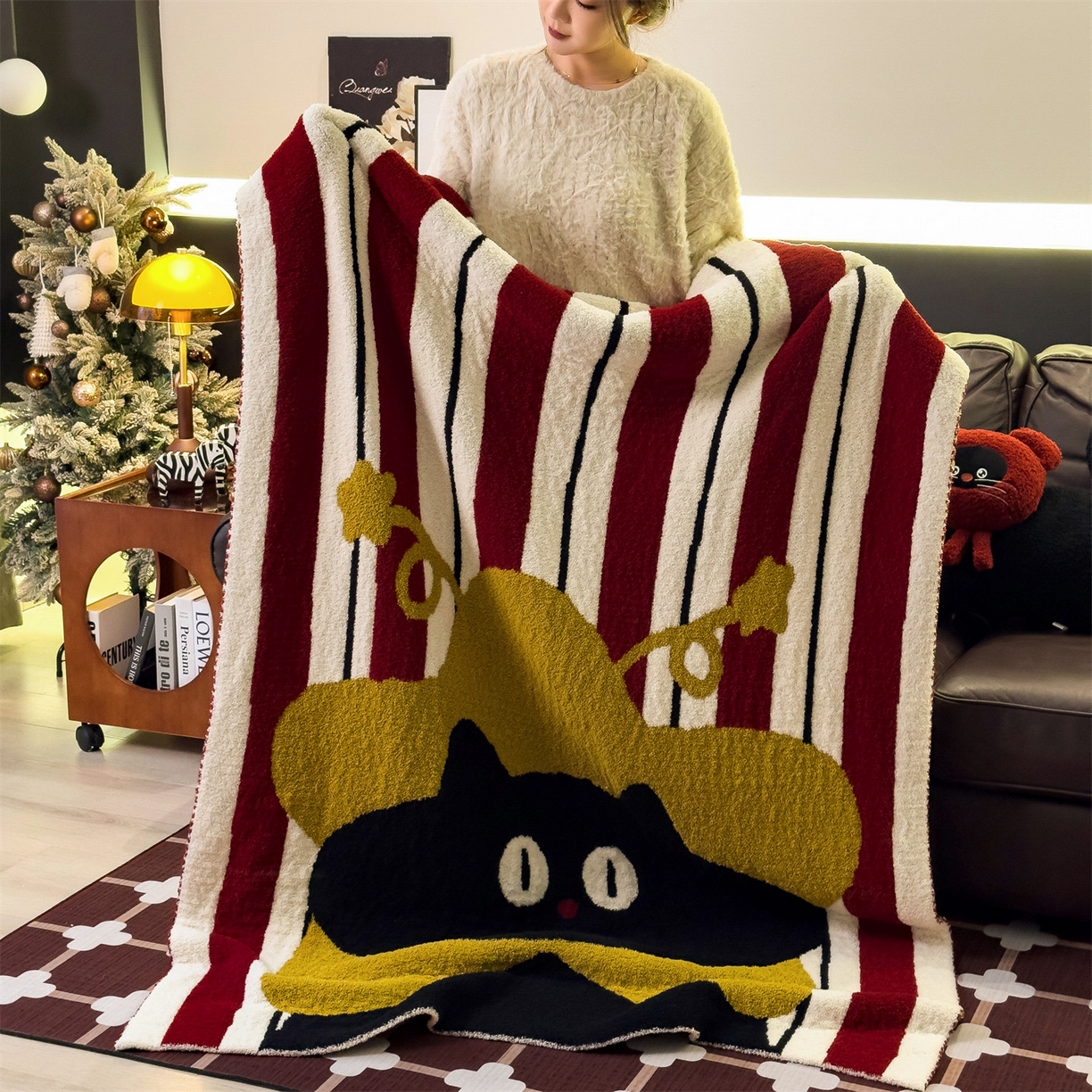 91家纺网 家纺一手货源 找家纺 （总）兄弟坊 2026新款A类大阪半边绒糯叽叽毛毯 盖毯 午睡毯 夏被毯 披肩毯