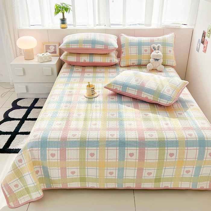 91家纺网 家纺一手货源 找家纺 （总）茉夕家纺 2026新款春季纯棉棉花印花单品床盖单件床盖