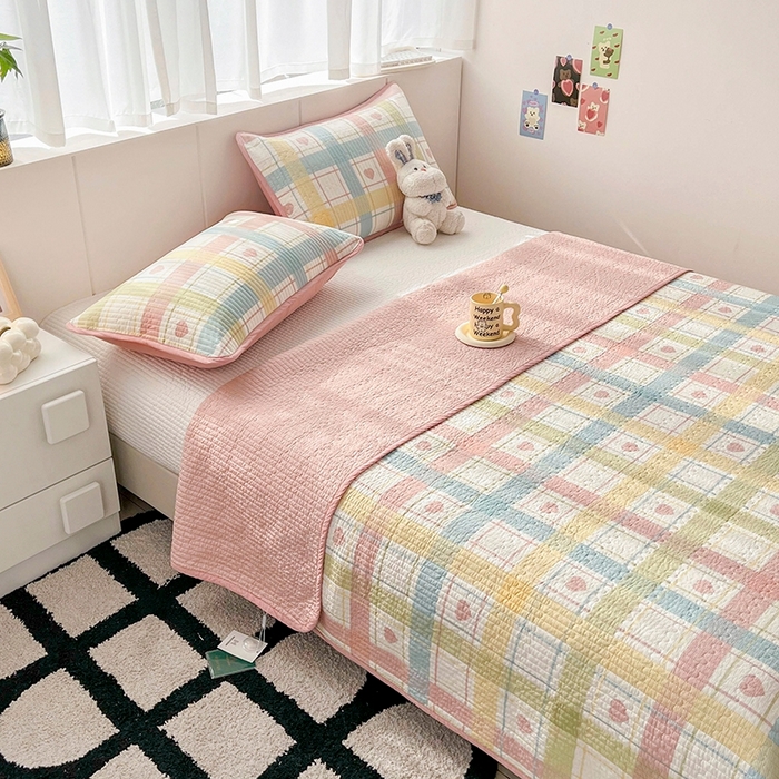 91家纺网 家纺一手货源 找家纺 （总）茉夕家纺 2026新款春季纯棉棉花印花单品床盖单件床盖