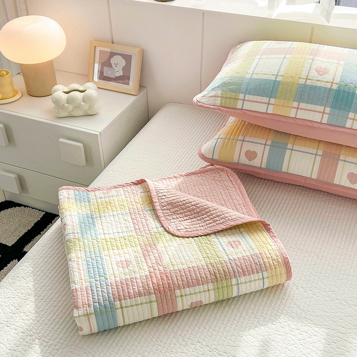 91家纺网 家纺一手货源 找家纺 （总）茉夕家纺 2026新款春季纯棉棉花印花单品床盖单件床盖