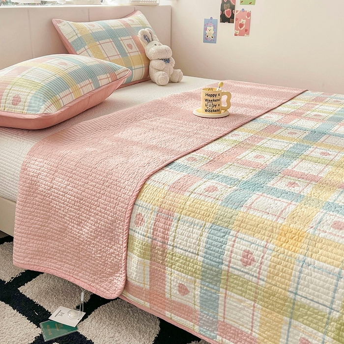 91家纺网 家纺一手货源 找家纺 （总）茉夕家纺 2026新款春季纯棉棉花印花单品床盖单件床盖