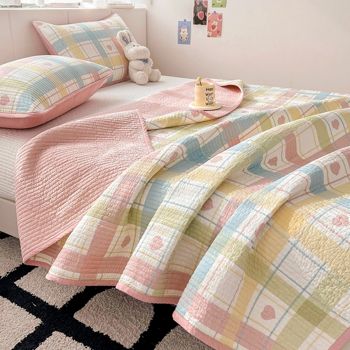 91家纺网 家纺一手货源 找家纺 （总）茉夕家纺 2026新款春季纯棉棉花印花单品床盖单件床盖