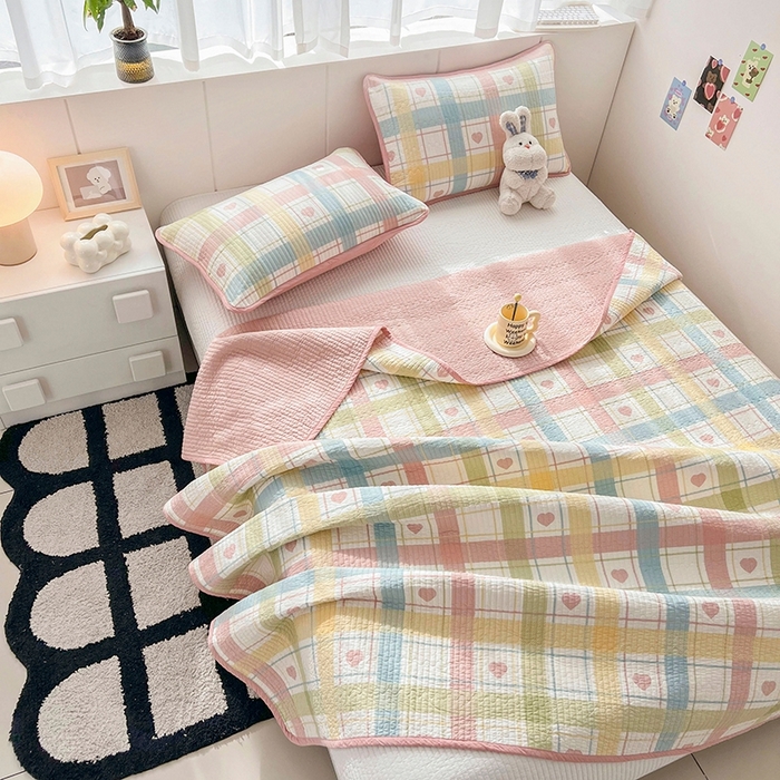 91家纺网 家纺一手货源 找家纺 （总）茉夕家纺 2026新款春季纯棉棉花印花单品床盖单件床盖