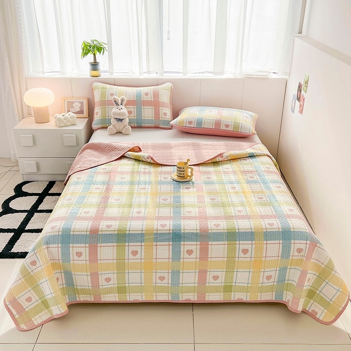 91家纺网 家纺一手货源 找家纺 （总）茉夕家纺 2026新款春季纯棉棉花印花单品床盖单件床盖