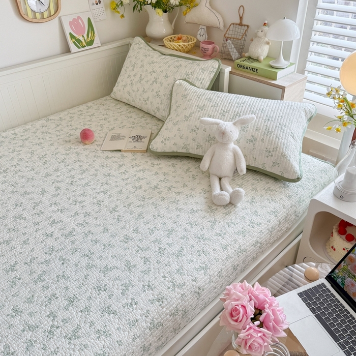 91家纺网 家纺一手货源 找家纺 （总）茉夕家纺 2026新款春季纯棉棉花印花单品床盖单件床盖