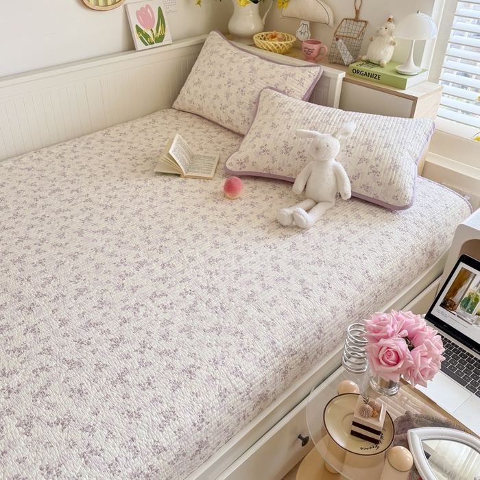 91家纺网 家纺一手货源 找家纺 （总）茉夕家纺 2026新款春季纯棉棉花印花单品床盖单件床盖