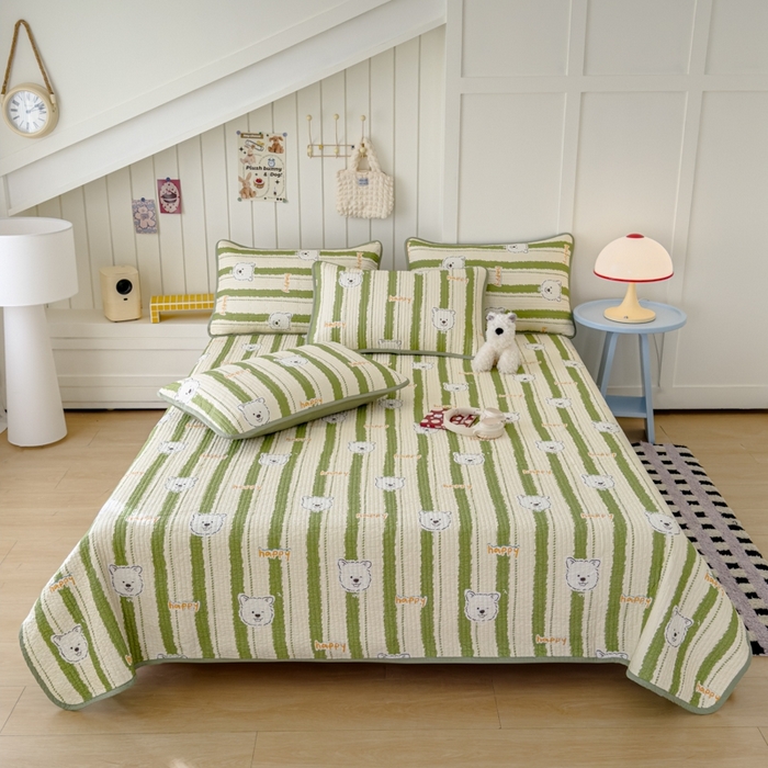 91家纺网 家纺一手货源 找家纺 （总）茉夕家纺 2026新款春季纯棉棉花印花单品床盖单件床盖