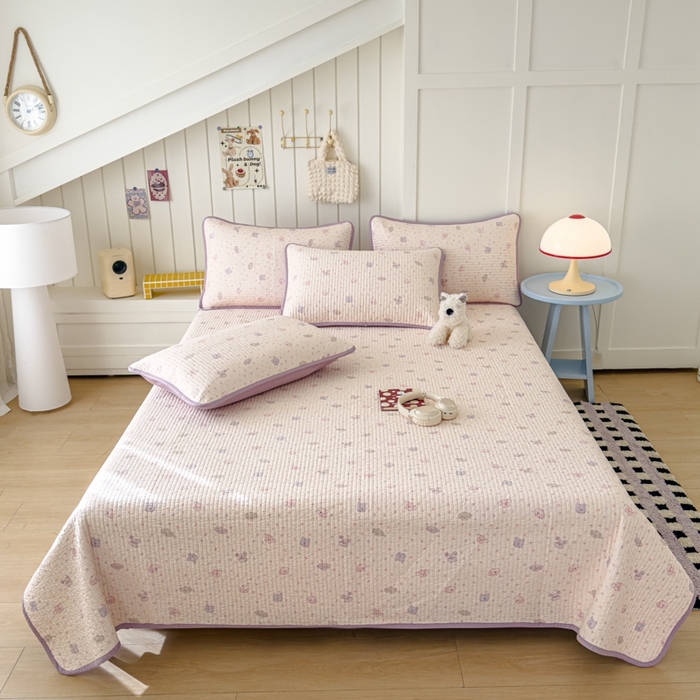 91家纺网 家纺一手货源 找家纺 （总）茉夕家纺 2026新款春季纯棉棉花印花单品床盖单件床盖