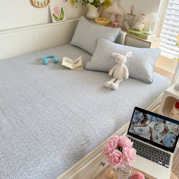 91家纺网 家纺一手货源 找家纺 （总）茉夕家纺 2026新款春季纯棉棉花印花单品床盖单件床盖