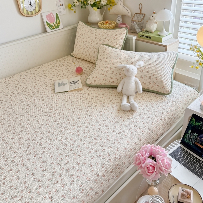 91家纺网 家纺一手货源 找家纺 （总）茉夕家纺 2026新款春季纯棉棉花印花单品床盖单件床盖