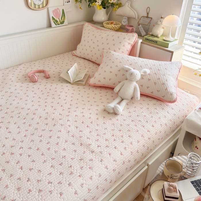 91家纺网 家纺一手货源 找家纺 （总）茉夕家纺 2026新款春季纯棉棉花印花单品床盖单件床盖