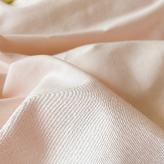 91家纺网 家纺一手货源 找家纺 昊翔家纺 2025新款13372全棉纯色四件套无印良品风简约套件 奶油粉-果绿