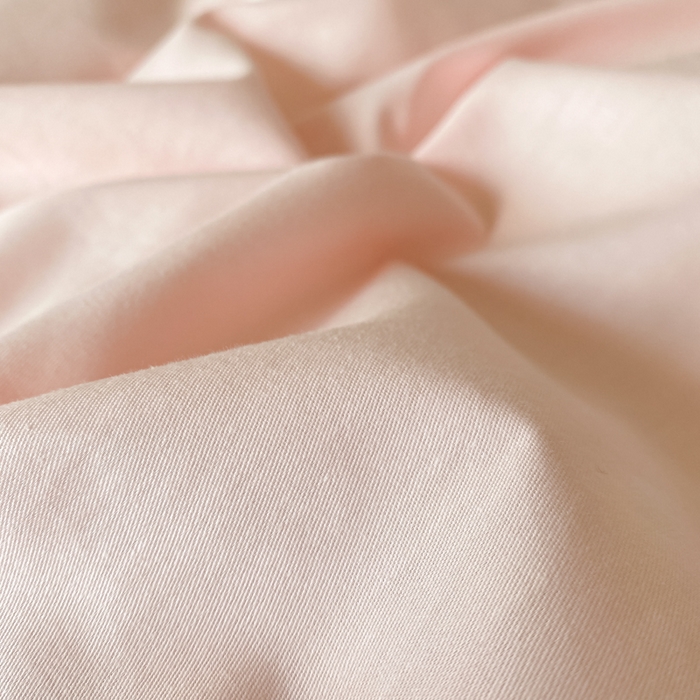 91家纺网 家纺一手货源 找家纺 昊翔家纺 2025新款13372全棉纯色四件套无印良品风简约套件 奶油粉-浅灰