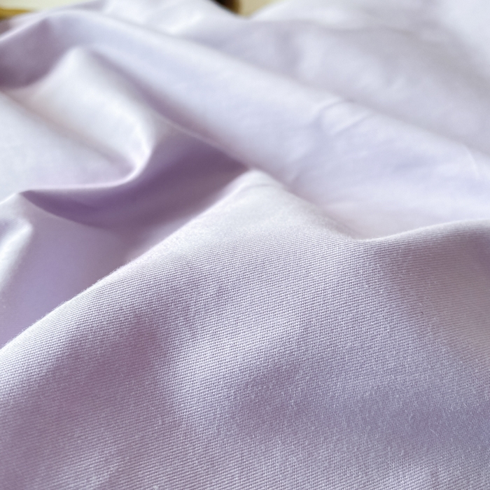 91家纺网 家纺一手货源 找家纺 昊翔家纺 2025新款13372全棉纯色四件套无印良品风简约套件 浅紫-奶油粉