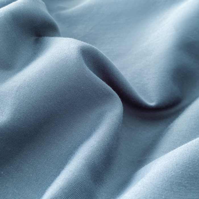 91家纺网 家纺一手货源 找家纺 昊翔家纺 2025新款13372全棉纯色四件套无印良品风简约套件 宾利蓝-浅灰