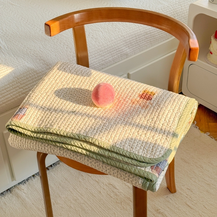 91家纺网 家纺一手货源 找家纺 茉夕家纺 2026新款春季纯棉棉花印花单品床盖单件床盖 吉象一家