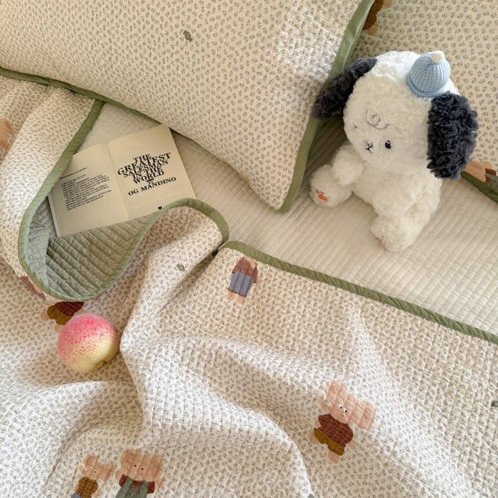 91家纺网 家纺一手货源 找家纺 茉夕家纺 2026新款春季纯棉棉花印花单品床盖单件床盖 吉象一家