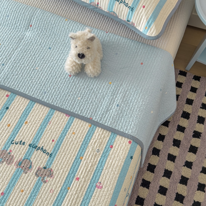 91家纺网 家纺一手货源 找家纺 茉夕家纺 2026新款春季纯棉棉花印花单品床盖单件床盖 卡夫卡