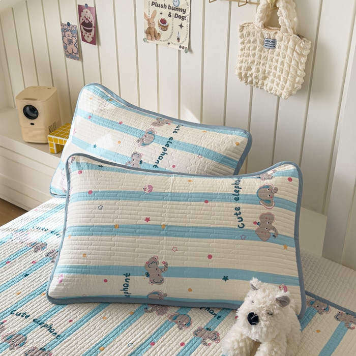 91家纺网 家纺一手货源 找家纺 茉夕家纺 2026新款春季纯棉棉花印花单品床盖单件床盖 卡夫卡