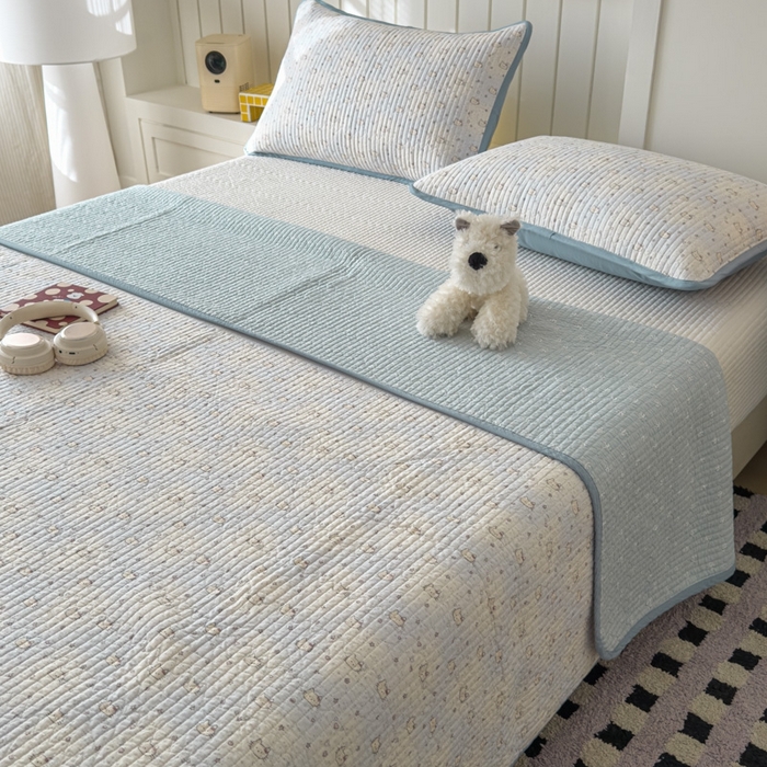 91家纺网 家纺一手货源 找家纺 茉夕家纺 2026新款春季纯棉棉花印花单品床盖单件床盖 凯蒂小猫