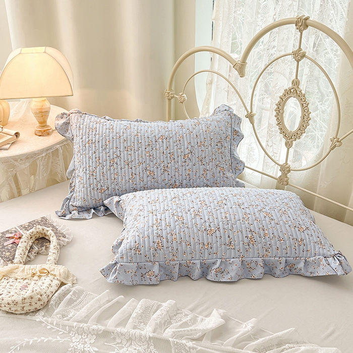 91家纺网 家纺一手货源 找家纺 （总）梦舒羽 2026新款A类云朵棉夹棉花边枕套宿舍单人一只装枕芯内胆套-单人枕套