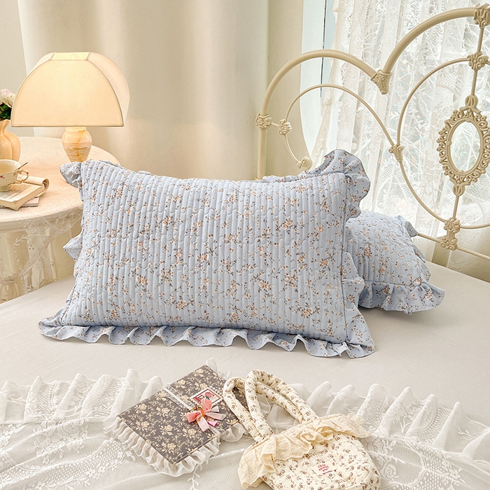 91家纺网 家纺一手货源 找家纺 （总）梦舒羽 2026新款A类云朵棉夹棉花边枕套宿舍单人一只装枕芯内胆套-单人枕套