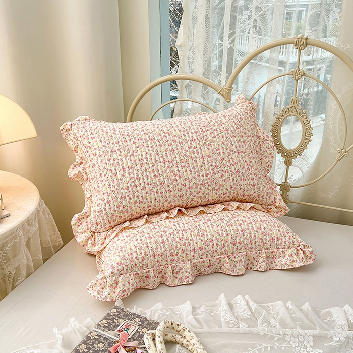 91家纺网 家纺一手货源 找家纺 （总）梦舒羽 2026新款A类云朵棉夹棉花边枕套宿舍单人一只装枕芯内胆套-单人枕套