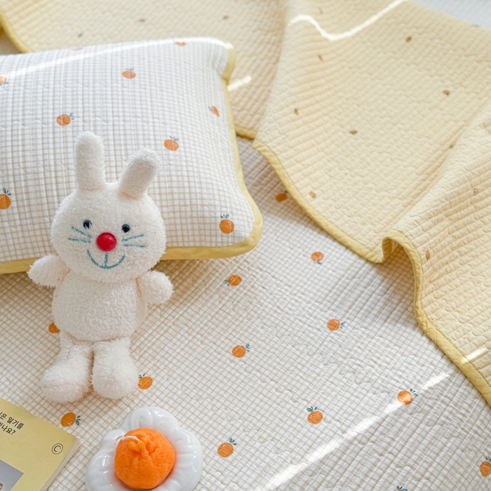 91家纺网 家纺一手货源 找家纺 茉夕家纺 2026新款春季纯棉棉花印花单品床盖单件床盖 乐橙橙