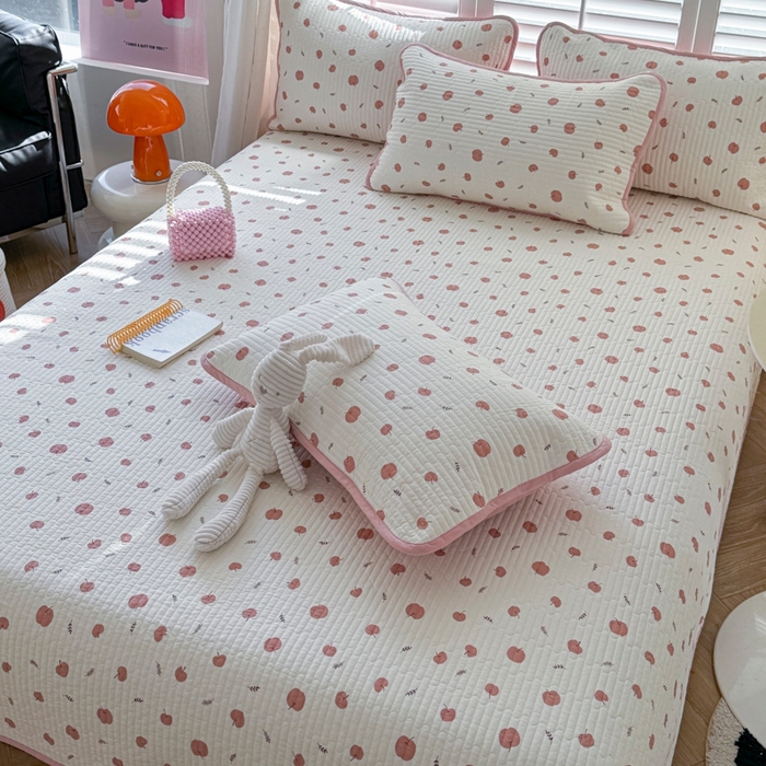 91家纺网 家纺一手货源 找家纺 茉夕家纺 2026新款春季纯棉棉花印花单品床盖单件床盖 米果果