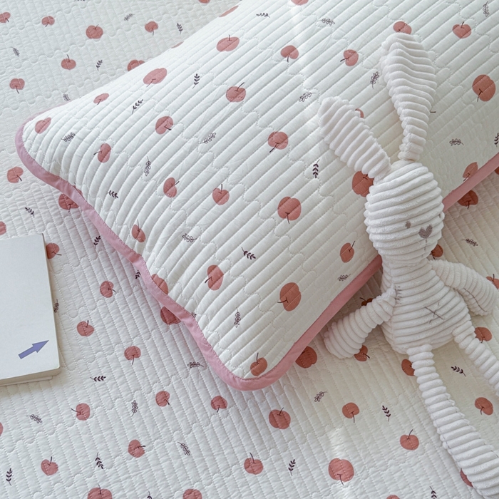 91家纺网 家纺一手货源 找家纺 茉夕家纺 2026新款春季纯棉棉花印花单品床盖单件床盖 米果果