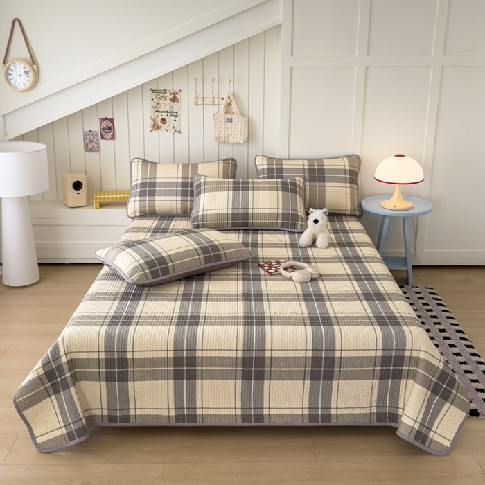 91家纺网 家纺一手货源 找家纺 茉夕家纺 2026新款春季纯棉棉花印花单品床盖单件床盖 千昭