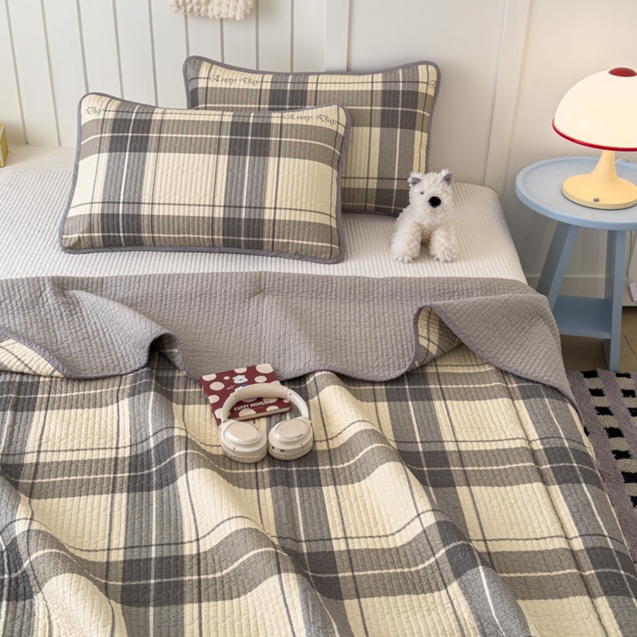 91家纺网 家纺一手货源 找家纺 茉夕家纺 2026新款春季纯棉棉花印花单品床盖单件床盖 千昭