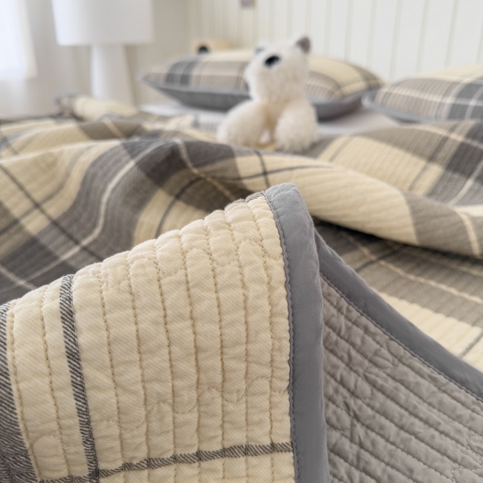 91家纺网 家纺一手货源 找家纺 茉夕家纺 2026新款春季纯棉棉花印花单品床盖单件床盖 千昭