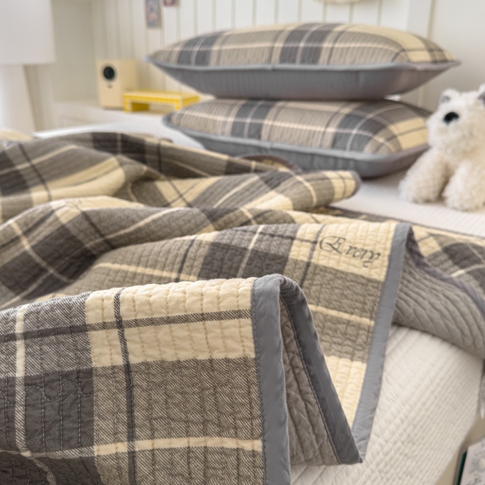 91家纺网 家纺一手货源 找家纺 茉夕家纺 2026新款春季纯棉棉花印花单品床盖单件床盖 千昭