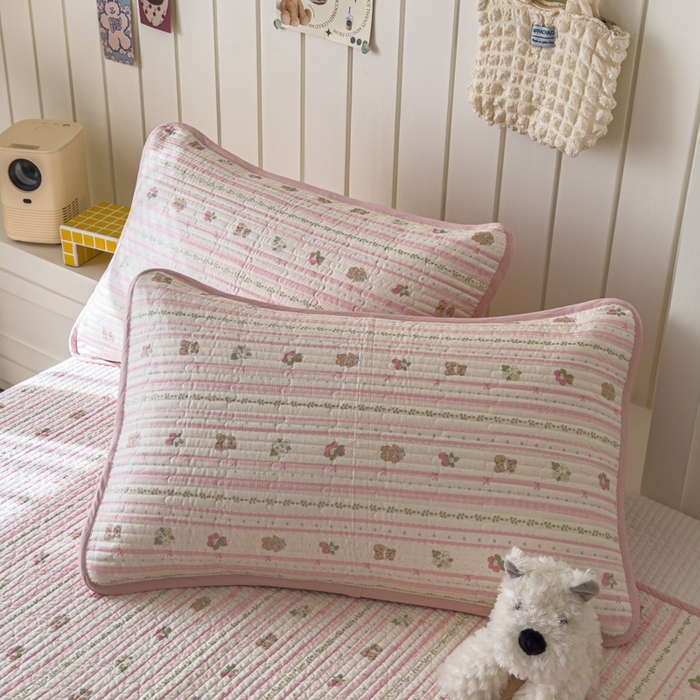 91家纺网 家纺一手货源 找家纺 茉夕家纺 2026新款春季纯棉棉花印花单品床盖单件床盖 心动萌趣