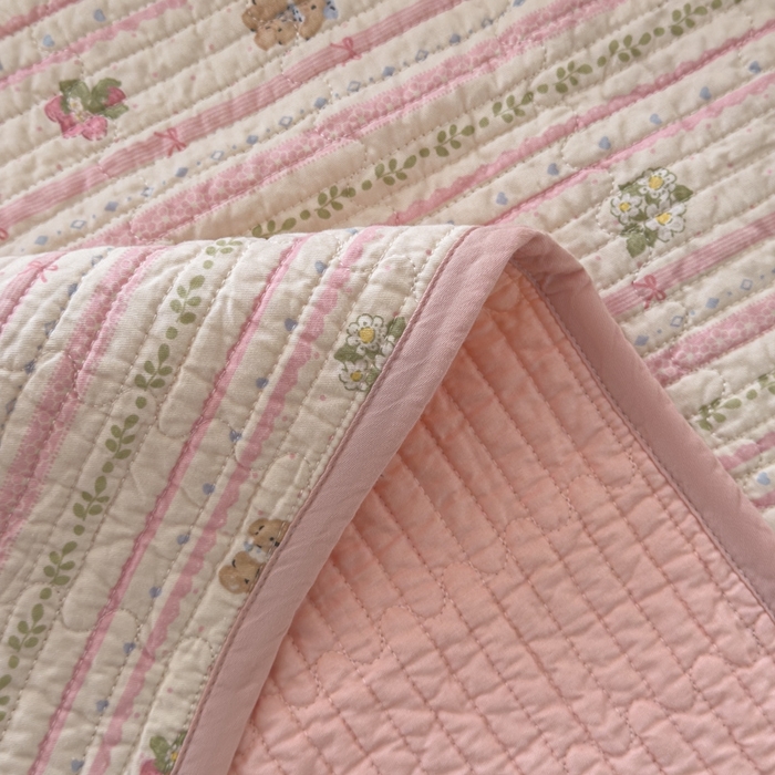 91家纺网 家纺一手货源 找家纺 茉夕家纺 2026新款春季纯棉棉花印花单品床盖单件床盖 心动萌趣