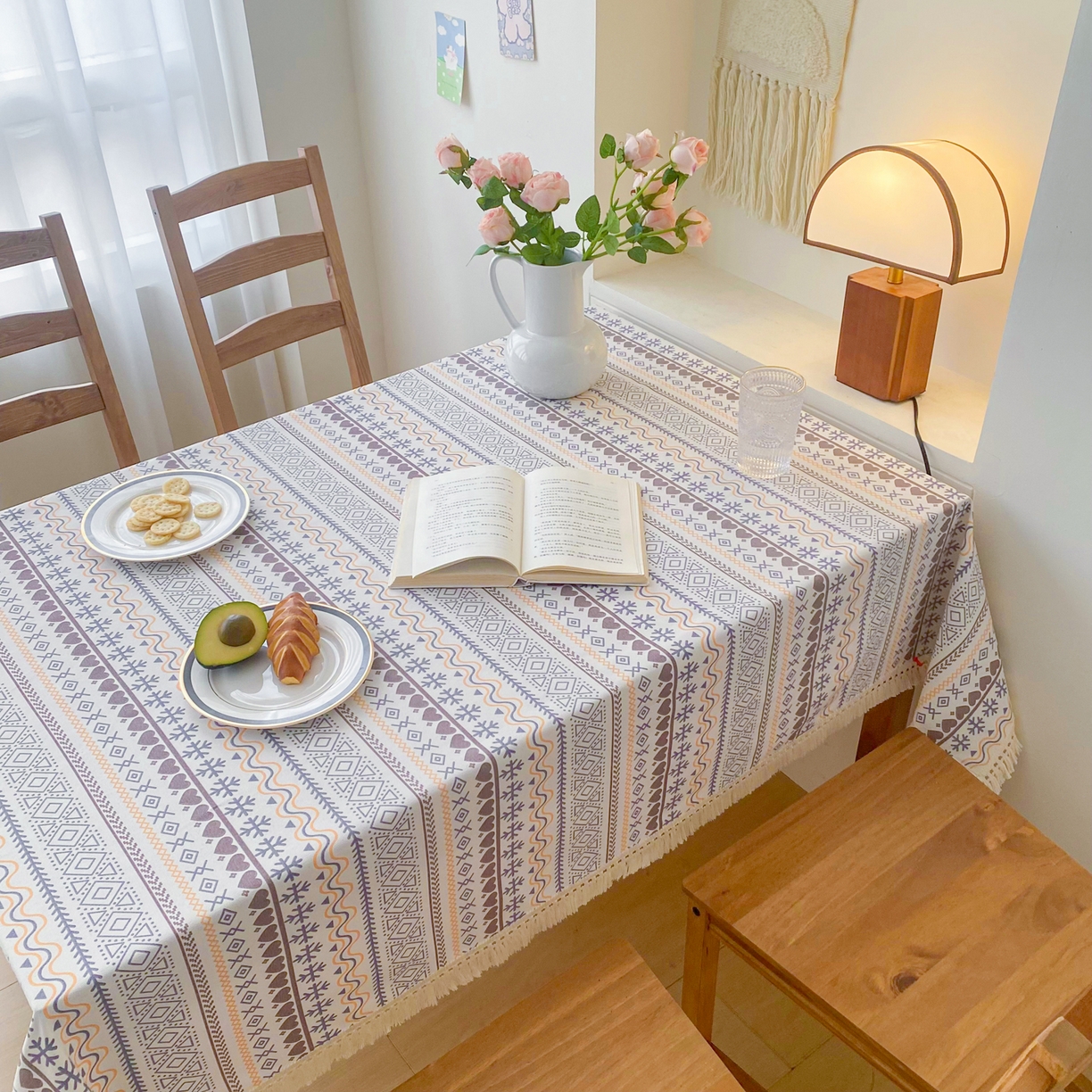 91家纺网 家纺一手货源 找家纺 （总）金泰莱 2026新款印花老粗布桌布