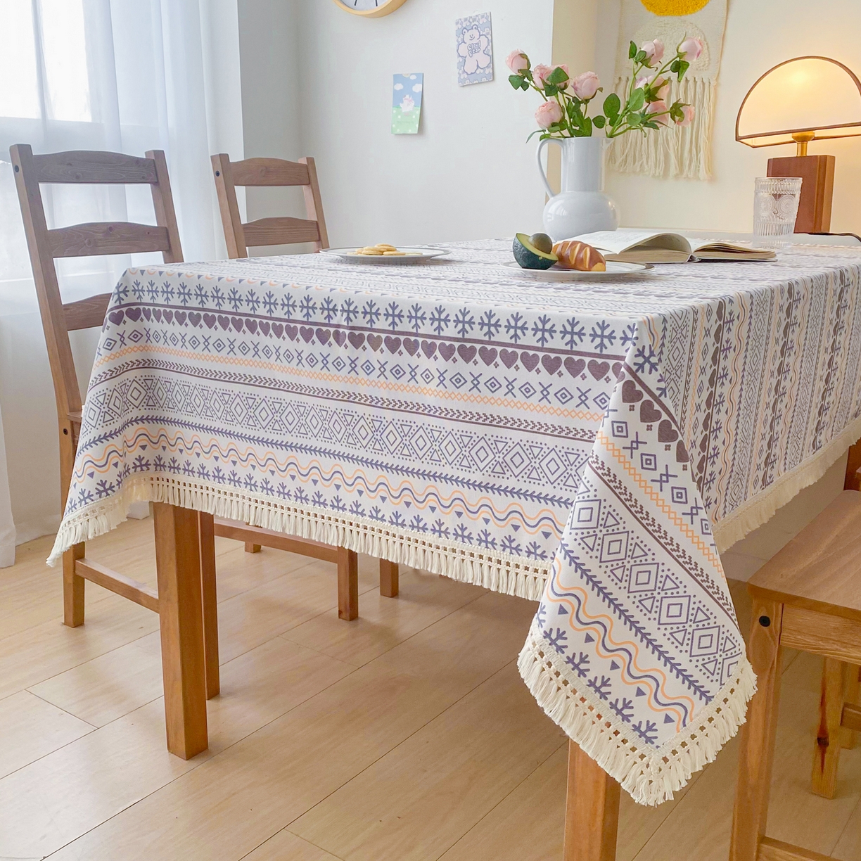 91家纺网 家纺一手货源 找家纺 （总）金泰莱 2026新款印花老粗布桌布