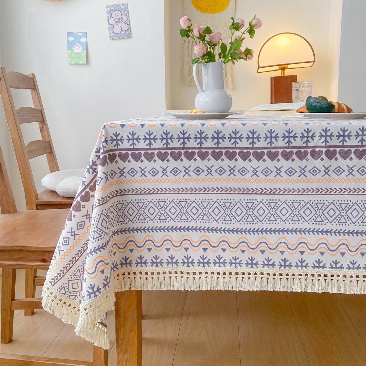 91家纺网 家纺一手货源 找家纺 （总）金泰莱 2026新款印花老粗布桌布