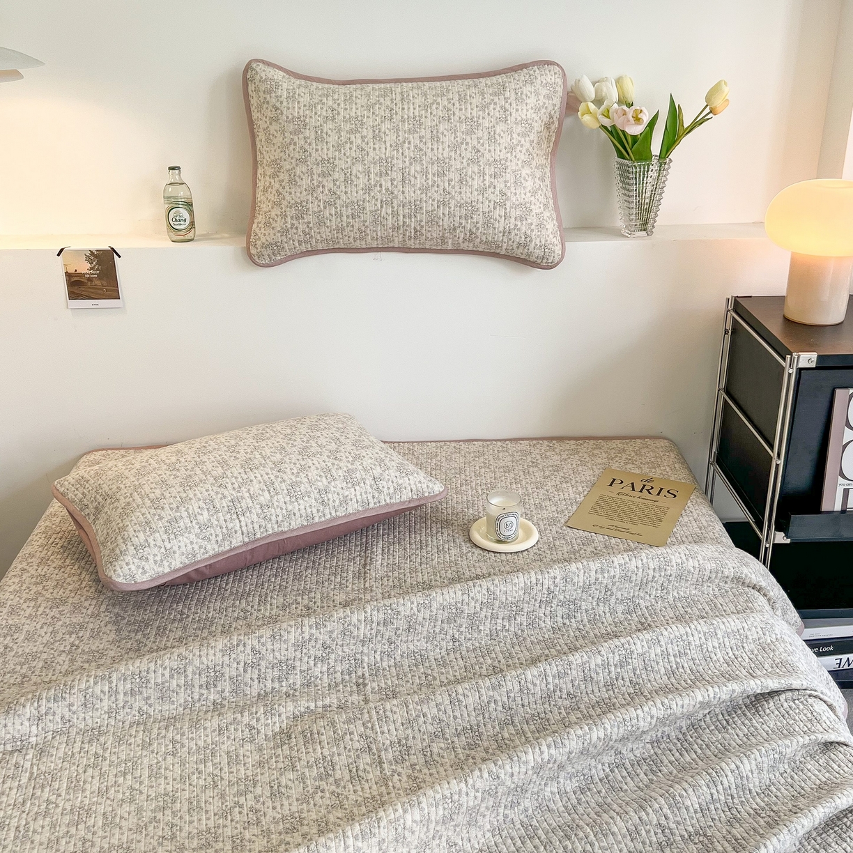 91家纺网 家纺一手货源 找家纺 茉夕家纺 2026新款春季纯棉棉花印花单品床盖单件床盖 枝上花