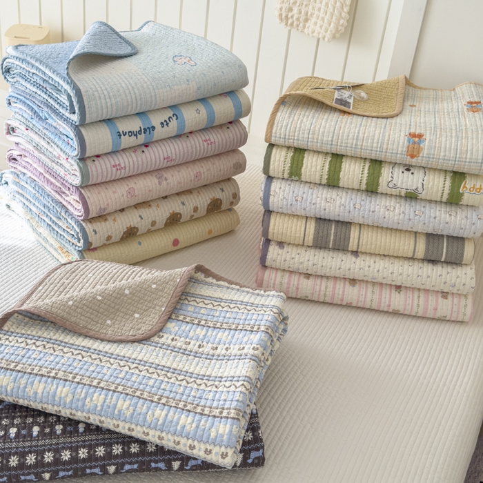 茉夕家纺 2026新款春季纯棉棉花印花单品床盖单件床盖 组合图仅供参考不可下单