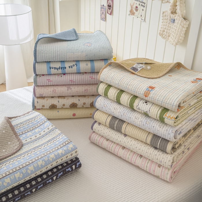 91家纺网 家纺一手货源 找家纺 茉夕家纺 2026新款春季纯棉棉花印花单品床盖单件床盖 组合图仅供参考不可下单