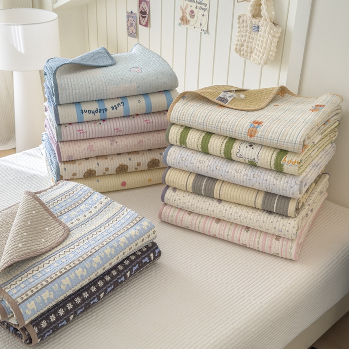 91家纺网 家纺一手货源 找家纺 茉夕家纺 2026新款春季纯棉棉花印花单品床盖单件床盖 组合图仅供参考不可下单