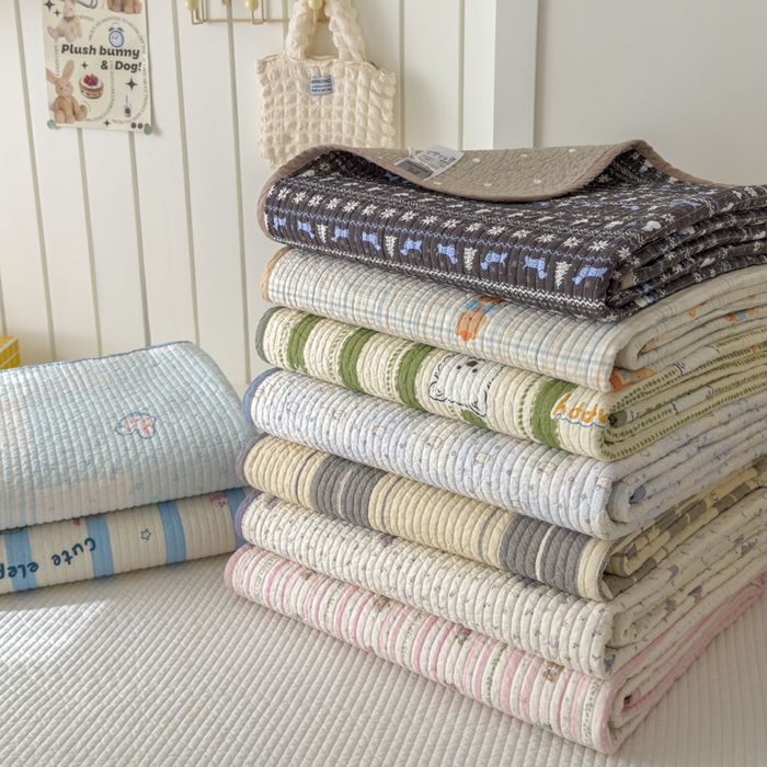 91家纺网 家纺一手货源 找家纺 茉夕家纺 2026新款春季纯棉棉花印花单品床盖单件床盖 组合图仅供参考不可下单