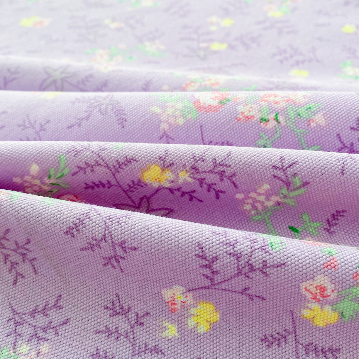 91家纺网 家纺一手货源 找家纺 金泰莱 2026新款印花老粗布桌布 紫罗兰